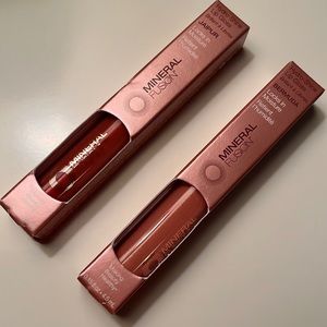 2 Hydro-shine lip glosses by Mineral Fusion. Colors are Bermuda and Jaipur. NIB